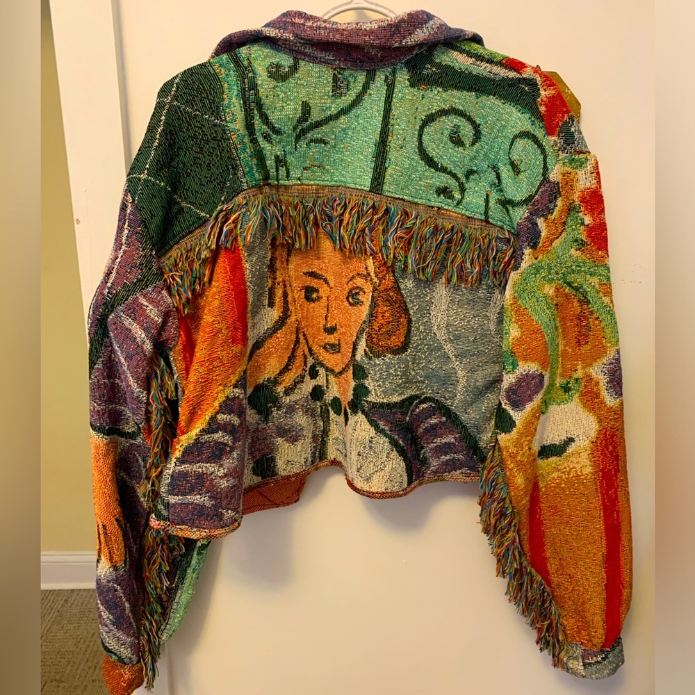 One-of-a-kind Jenna Nicole Matisse Blanket Jacket